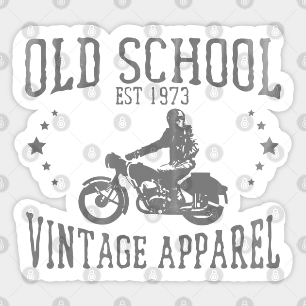 Motorbiker - Motorbiker Vintage Sticker by Kudostees